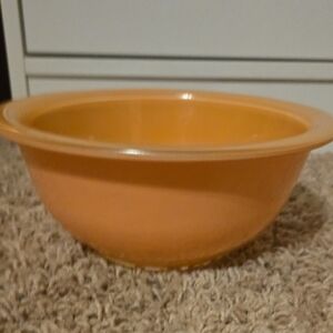 Peach Clear Bottom Bowl